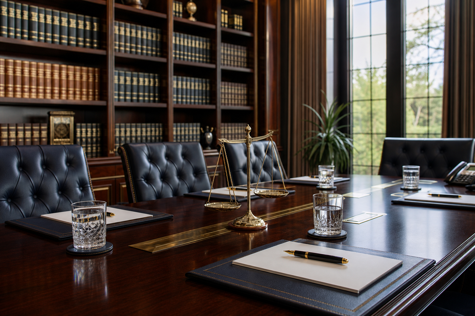 Legal team in a modern office setting