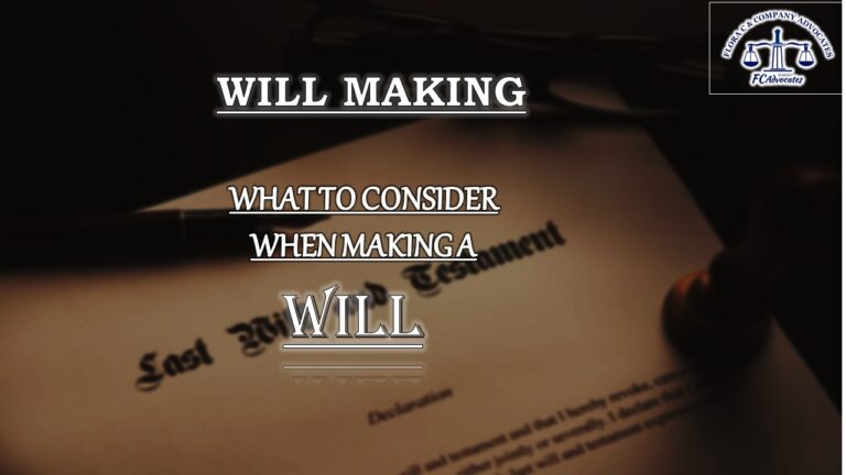 WHAT TO CONSIDER WHEN MAKING A WILL